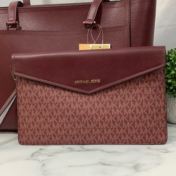 NWT Michael Kors 3 in 1 Maisie Large Top Zip Tote Crossbody Pouch Wristlet - Picture 3 of 12